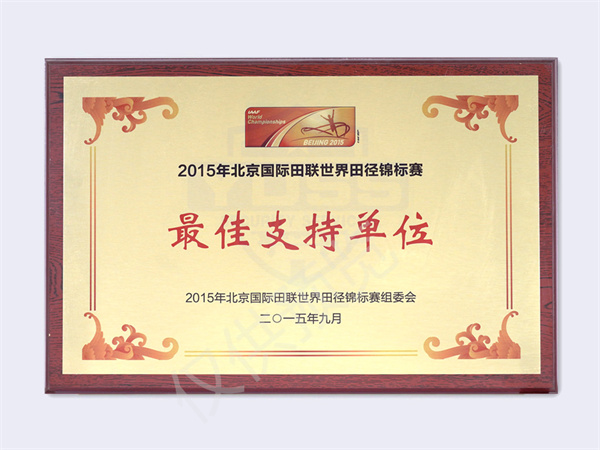 2015國(guó)際田聯(lián)世錦賽最佳支持單位